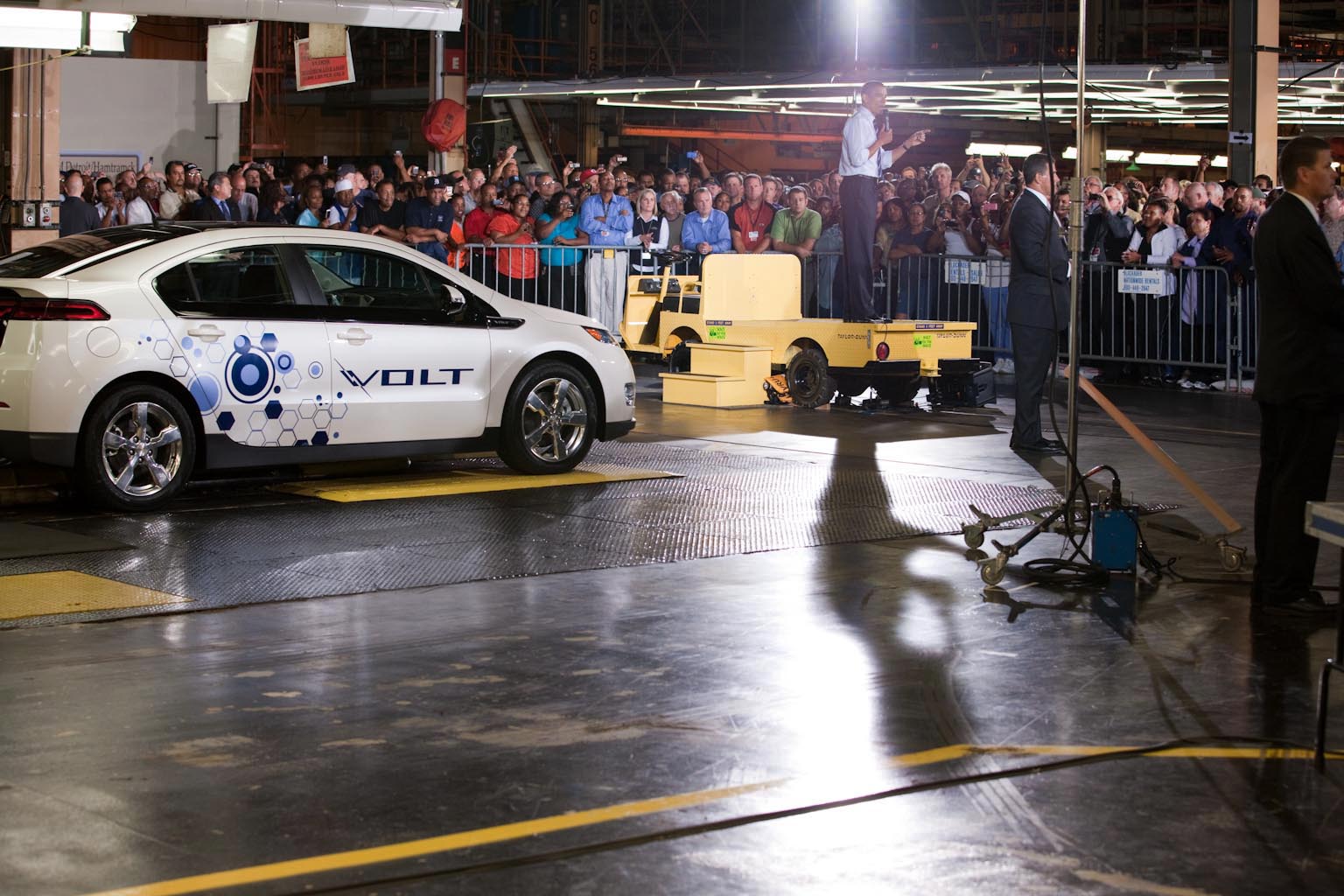 President Obama delivers remarks at GM Auto Plant 