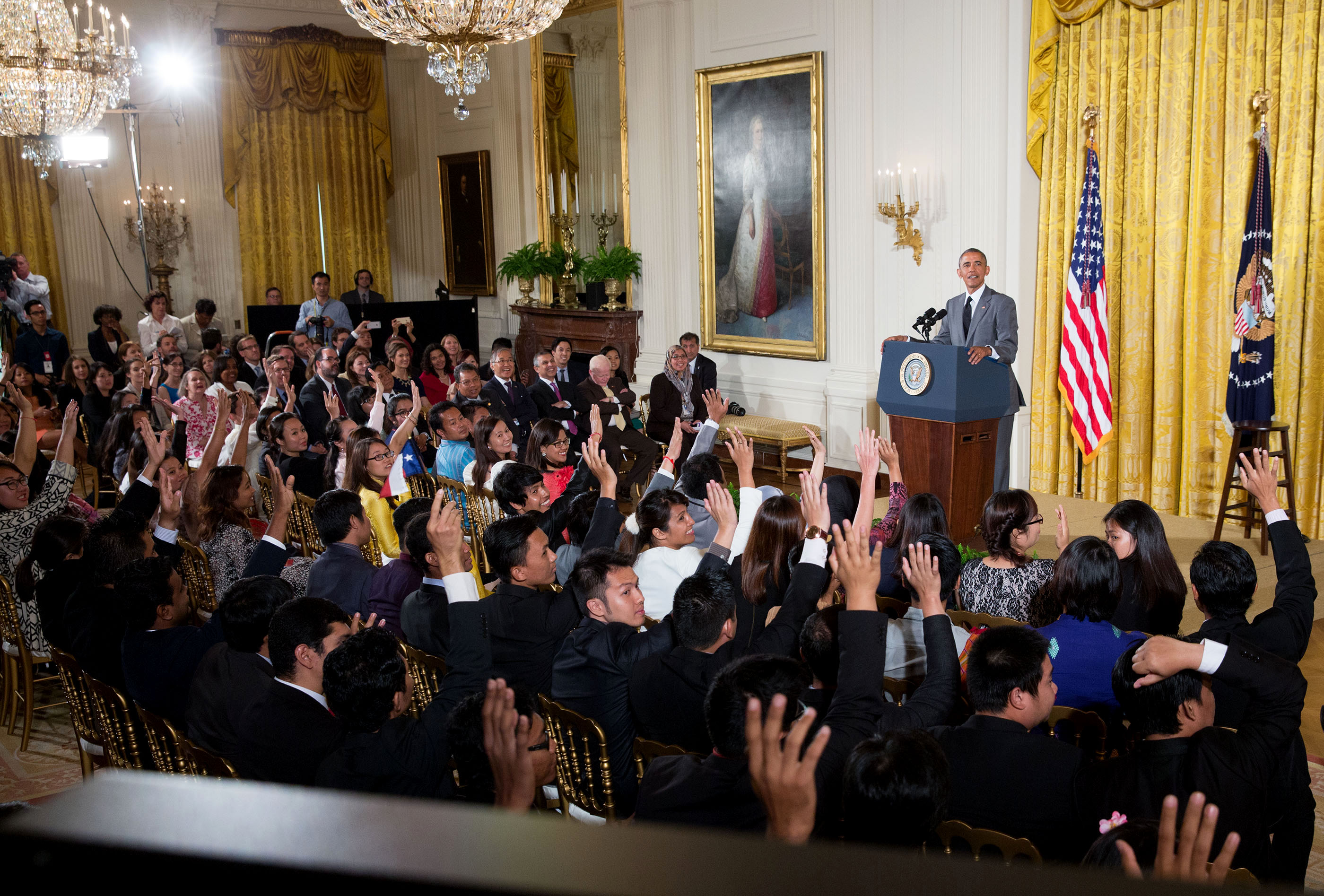 President Obama answers questions from YSALI