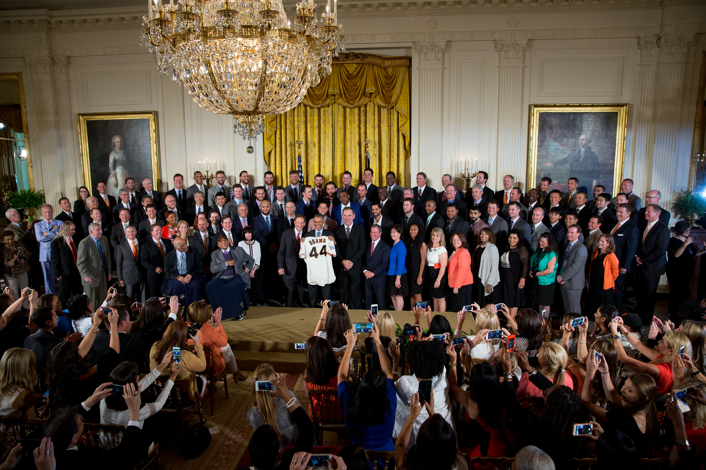 President Obama hosts the 2015 San Francisco Giants at the White House 