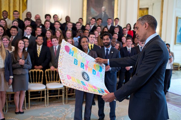 President Obama's Birthday Card 