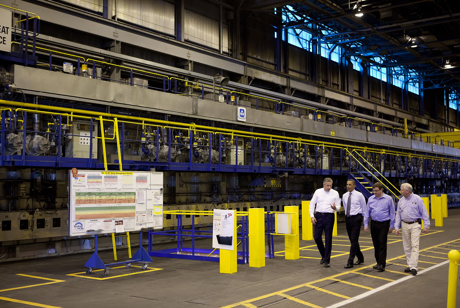 President Obama Tours Alcoa