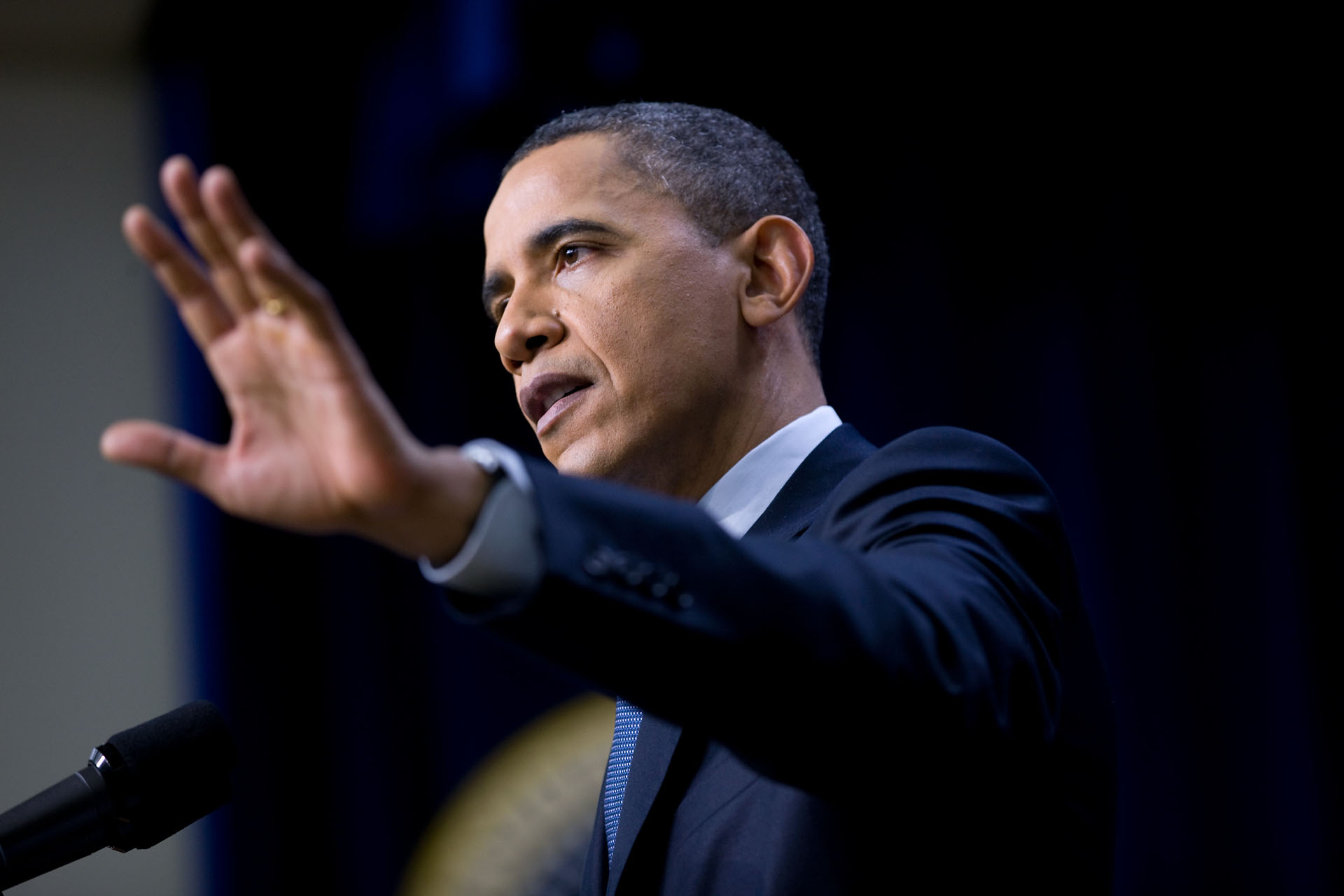 President Obama Takes Questions at a Press Conference