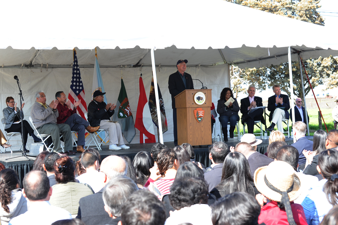 Secretary Salazar Speaks at Forty Acres Memorial