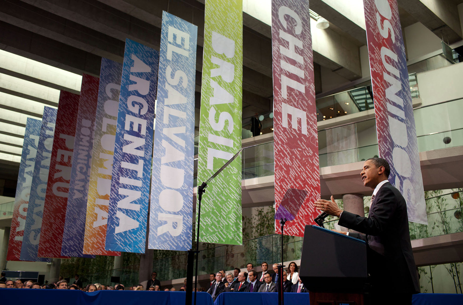 President Barack Obama Speaks at Centro Cultural Palacio de La Moneda in Santiago, Chile