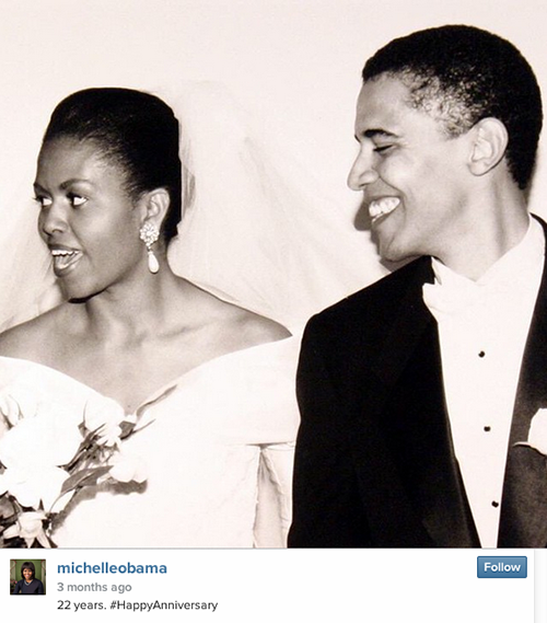 The President and First Lady Celebrate their 22nd Anniversary