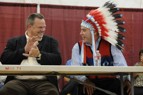 Senator Tester at Crow Event