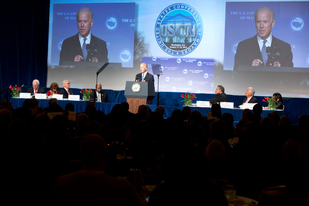 Vice President Biden Addresses Conference of Mayors