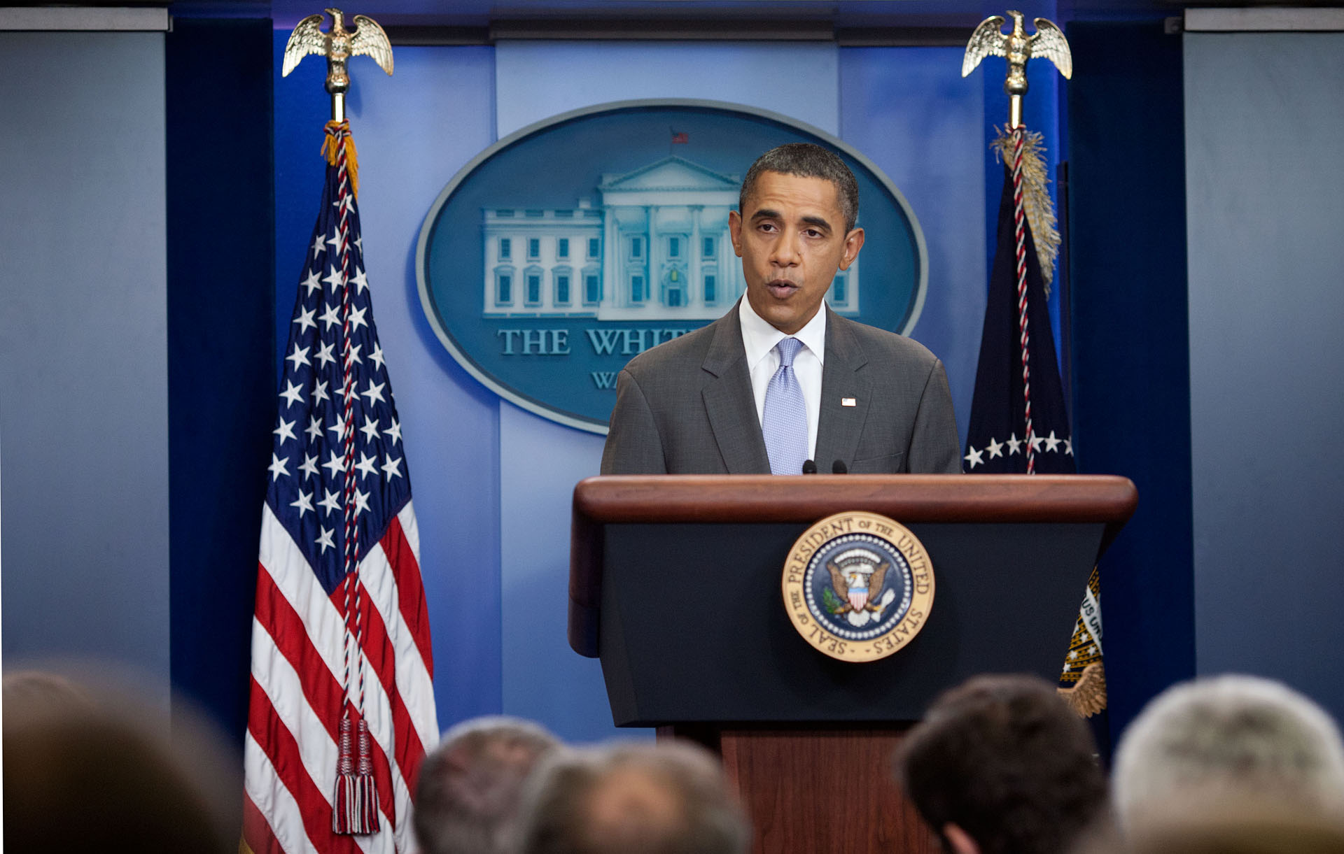 President Barack Obama makes a statement announcing a deal in the ongoing efforts to find a balanced approach to the debt limit and deficit reduction