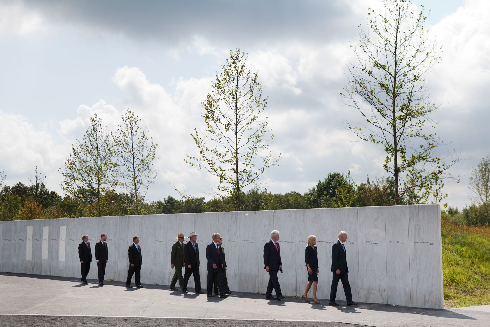 Vice President Joe Biden and Dr. Jill Biden at the newly unveiled Flight 93 National Memorial in Shanksville, Pennsylvania