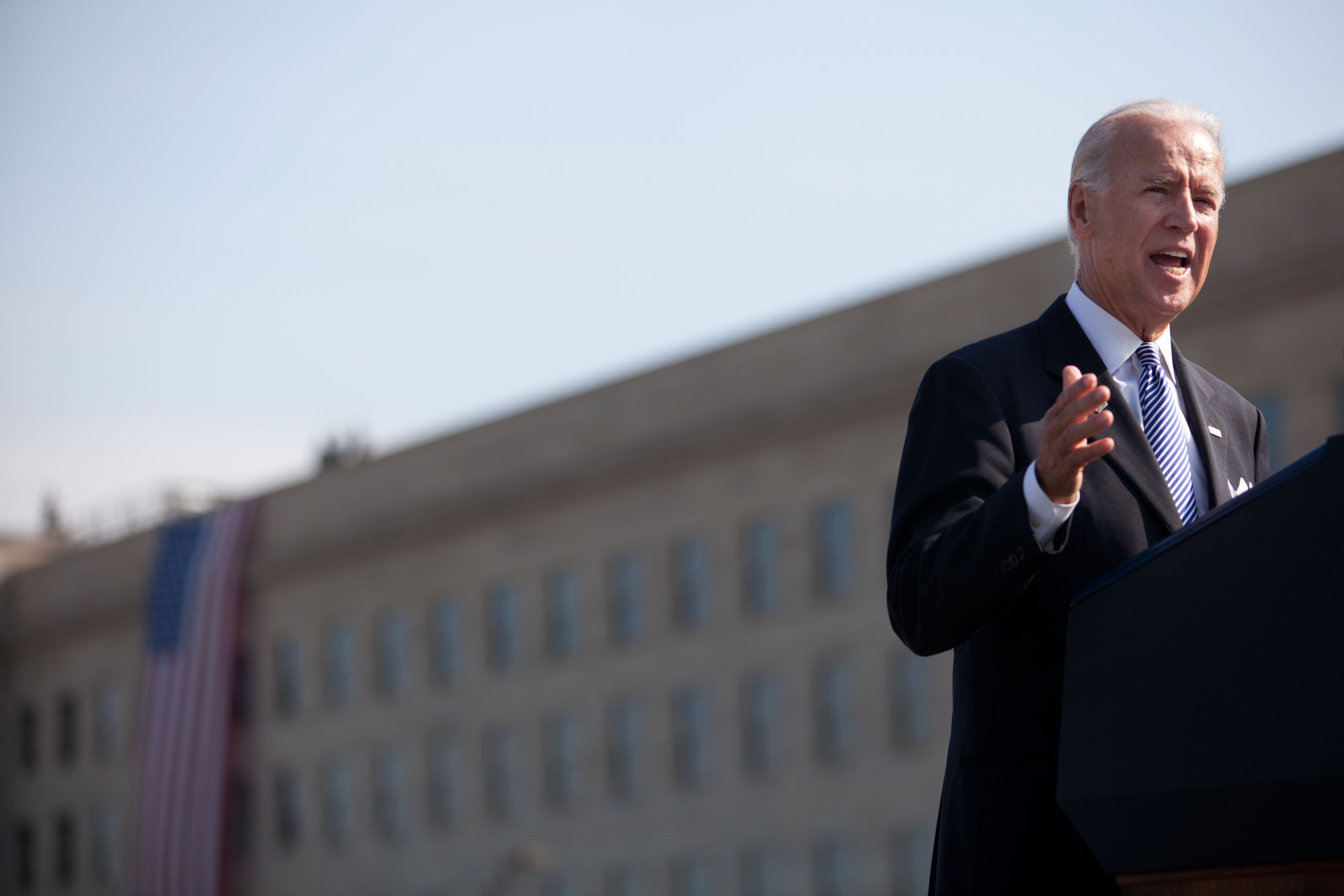 Vice President Joe Biden speaks at the Pentagon on 9/11