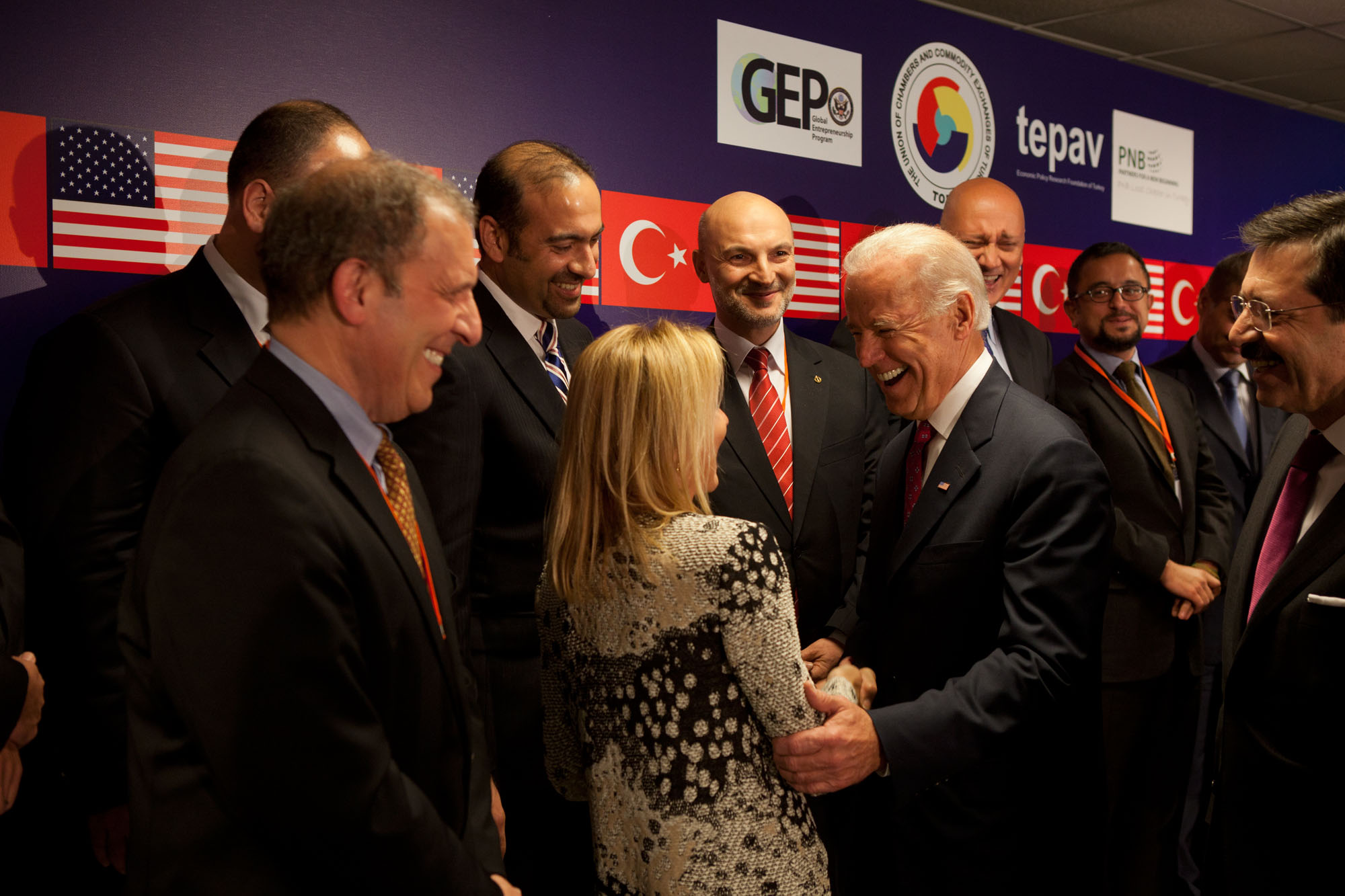 Vice President Joe Biden meets with U.S. and Turkish Business Leaders at the second Global Entrepreneurship Summit in Istanbul