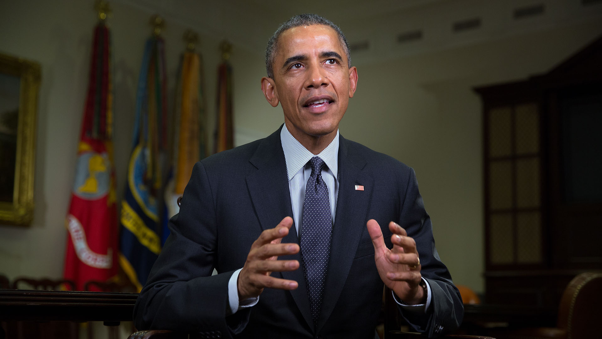 President Obama Tapes the Weekly Address on January 30