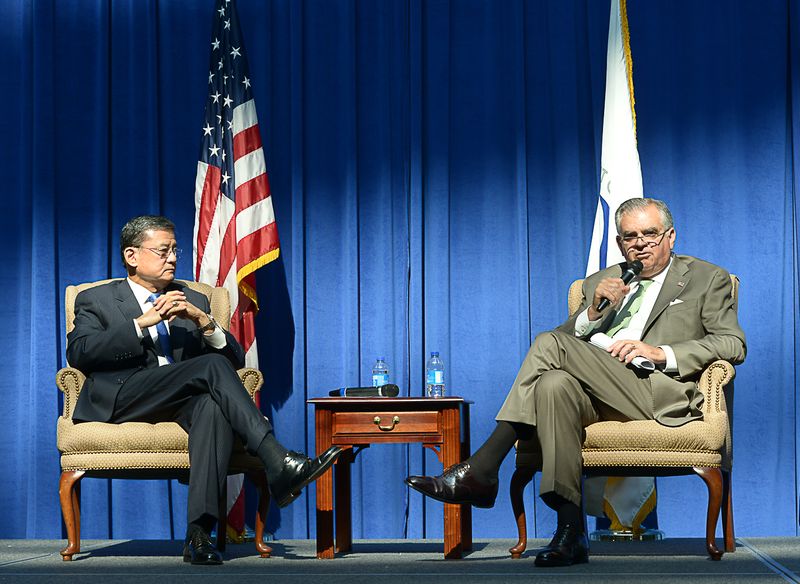 With Secretary Shinseki; photo courtesy USDOT