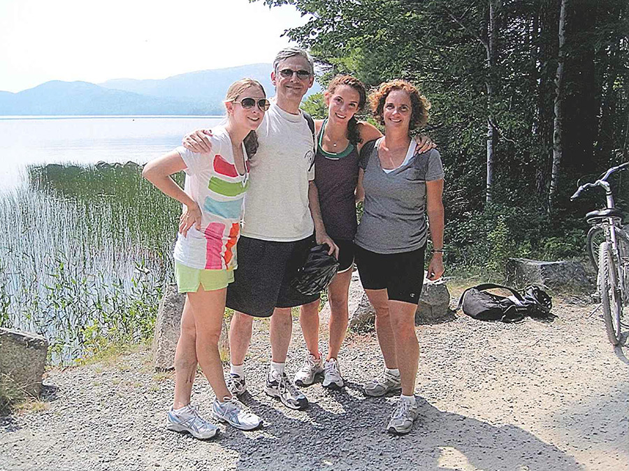 Chief Judge Garland on a family outing with his wife and two daughters