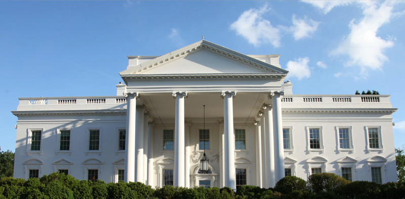 The White House North portico
