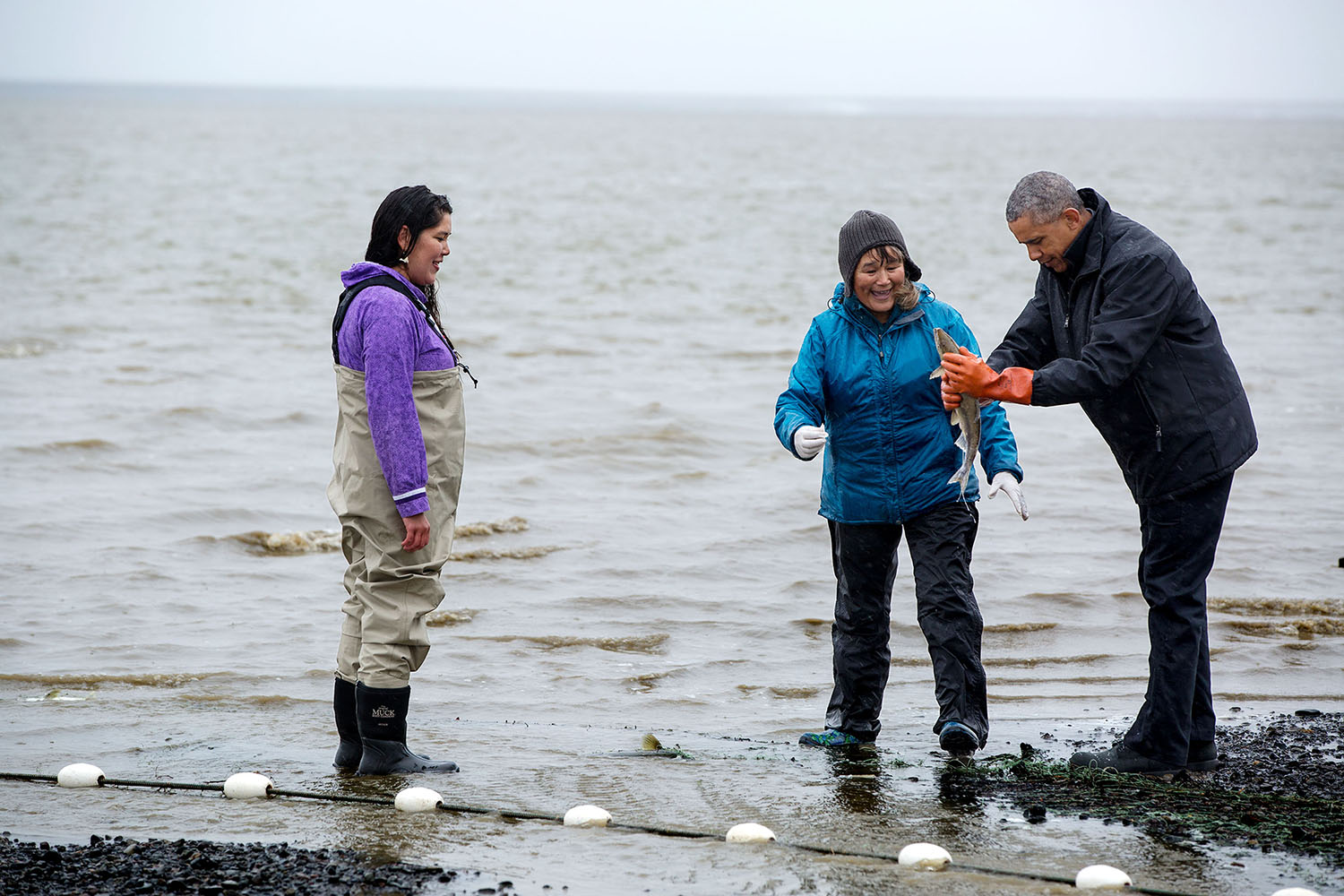 President Obama in Bristol Bay, Alaska.