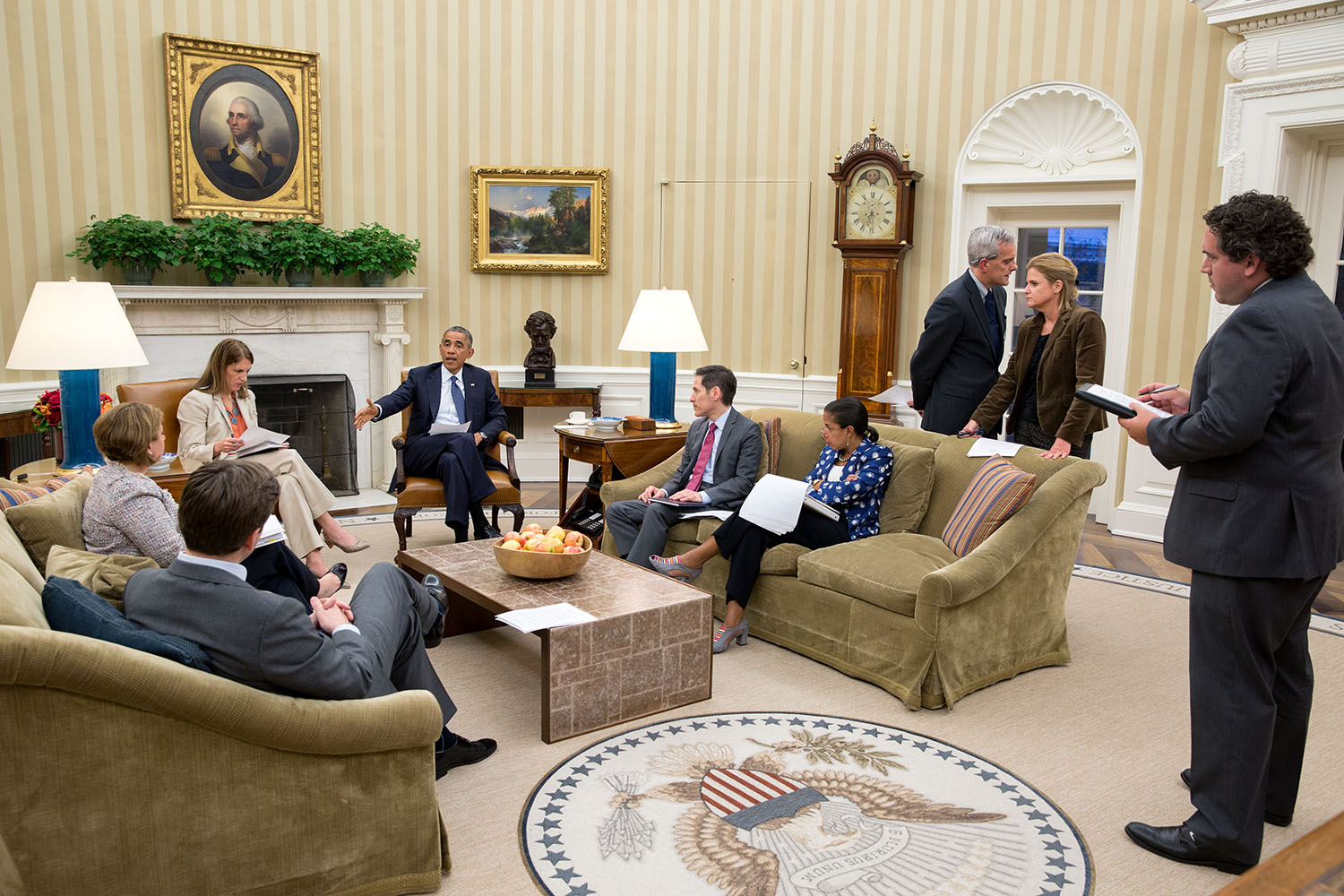 Ebola Briefing in the Oval Office.