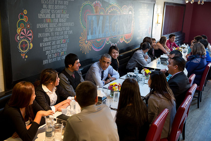 President Obama meets with Standing Sioux Rock Tribe