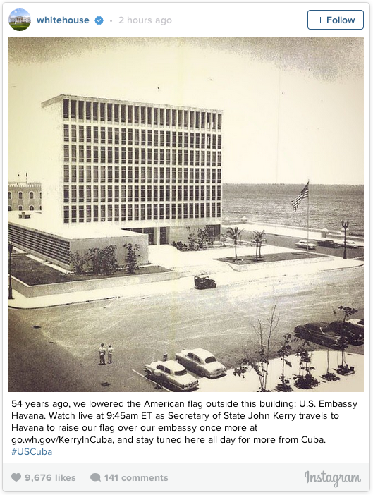 The U.S. Embassy in Cuba 54 years ago