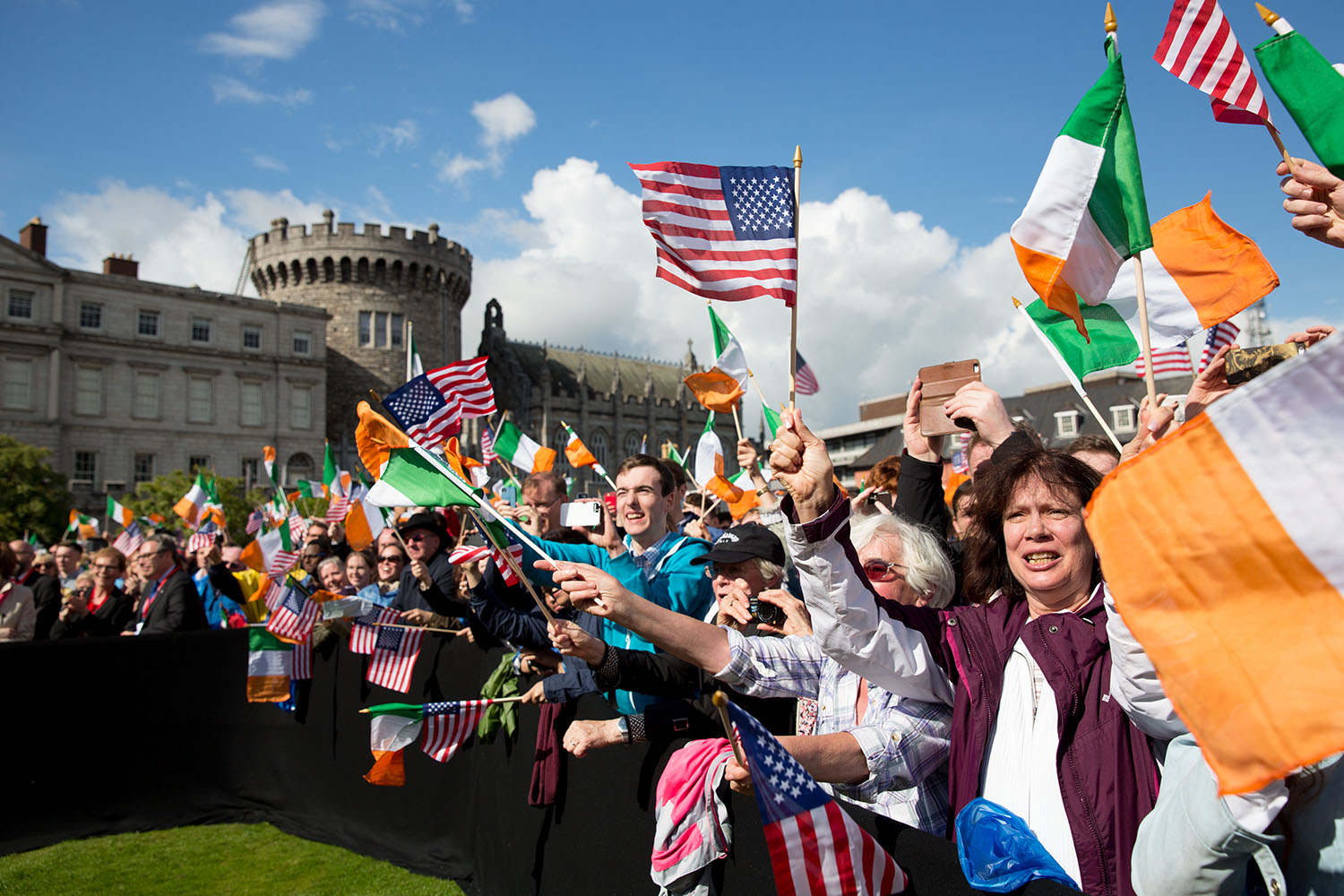 Vice President Joe Biden delivers remarks on the shared heritage of our two nations, and the values of tolerance, diversity and inclusiveness, at Dublin Castle in Dublin, Ireland, June 24, 2016. (Official White House Photo by David Lienemann)