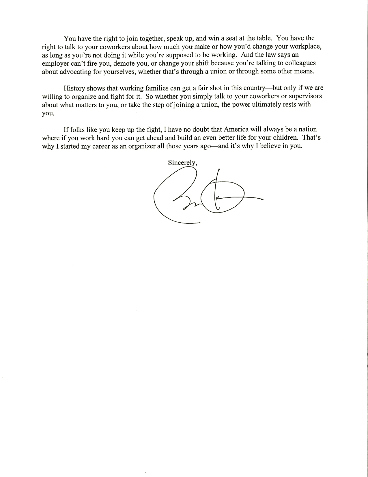 President Obama's letter (2 of 2)