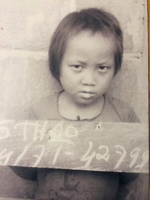 Bo at Ban Nam Yao refugee camp in 1979 when her family was being processed to come to America.