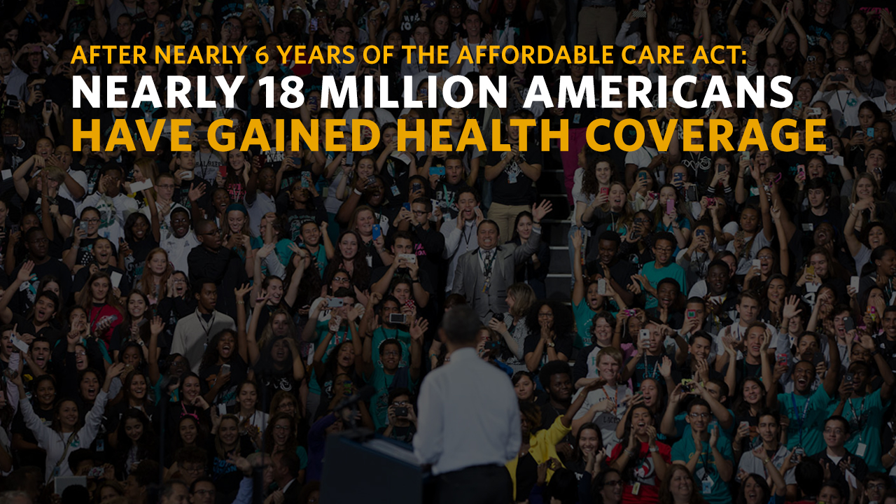 Nearly 18 million Americans covered