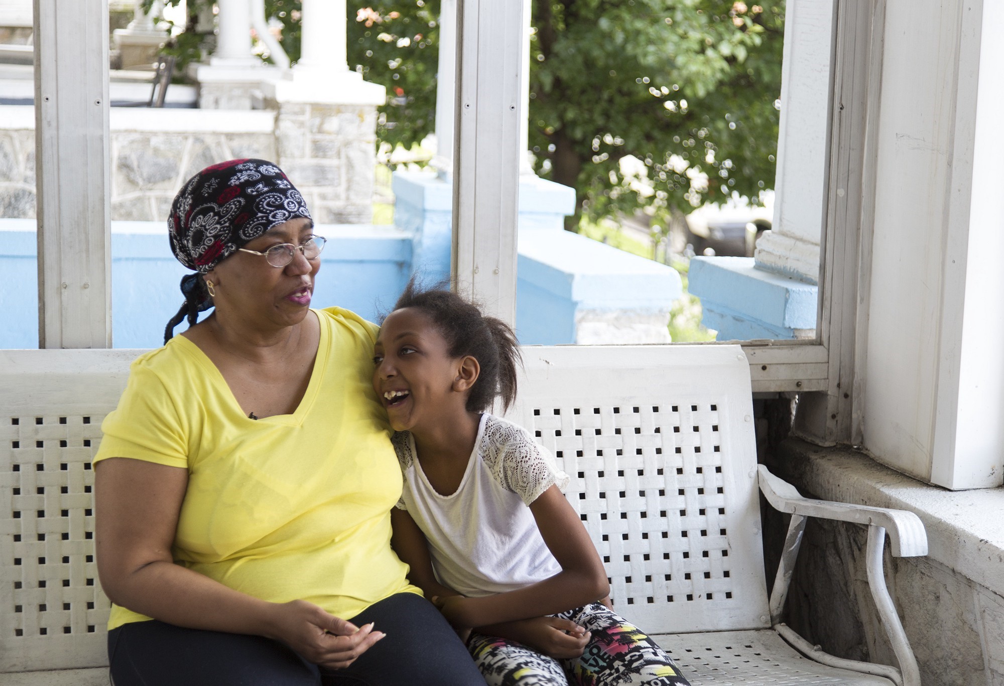 Ida Rhyne and her granddaughter, Diamond Davis 