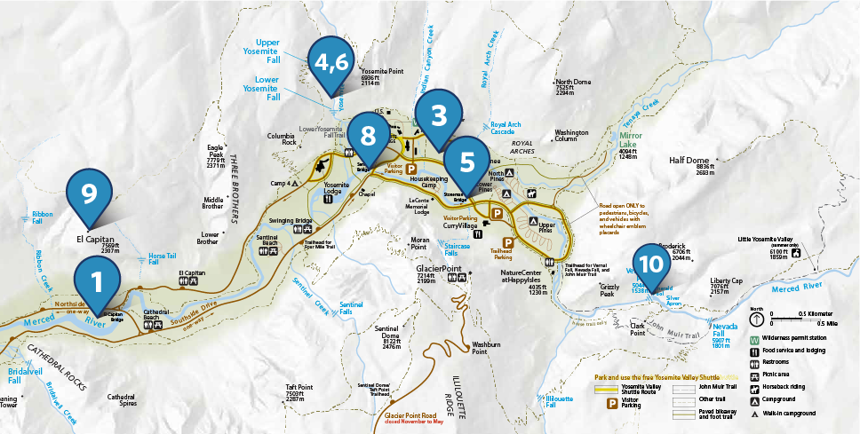 Yosemite National Park - Inset Map