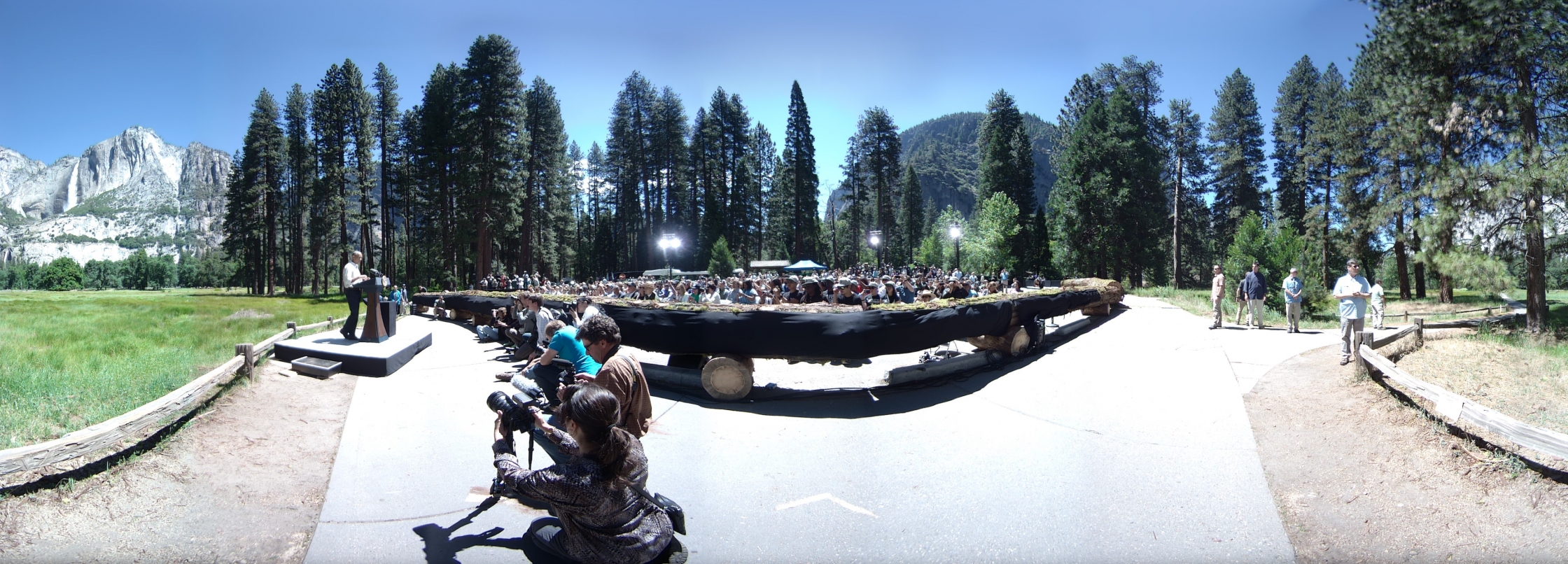 President Obama speaks in Yosemite